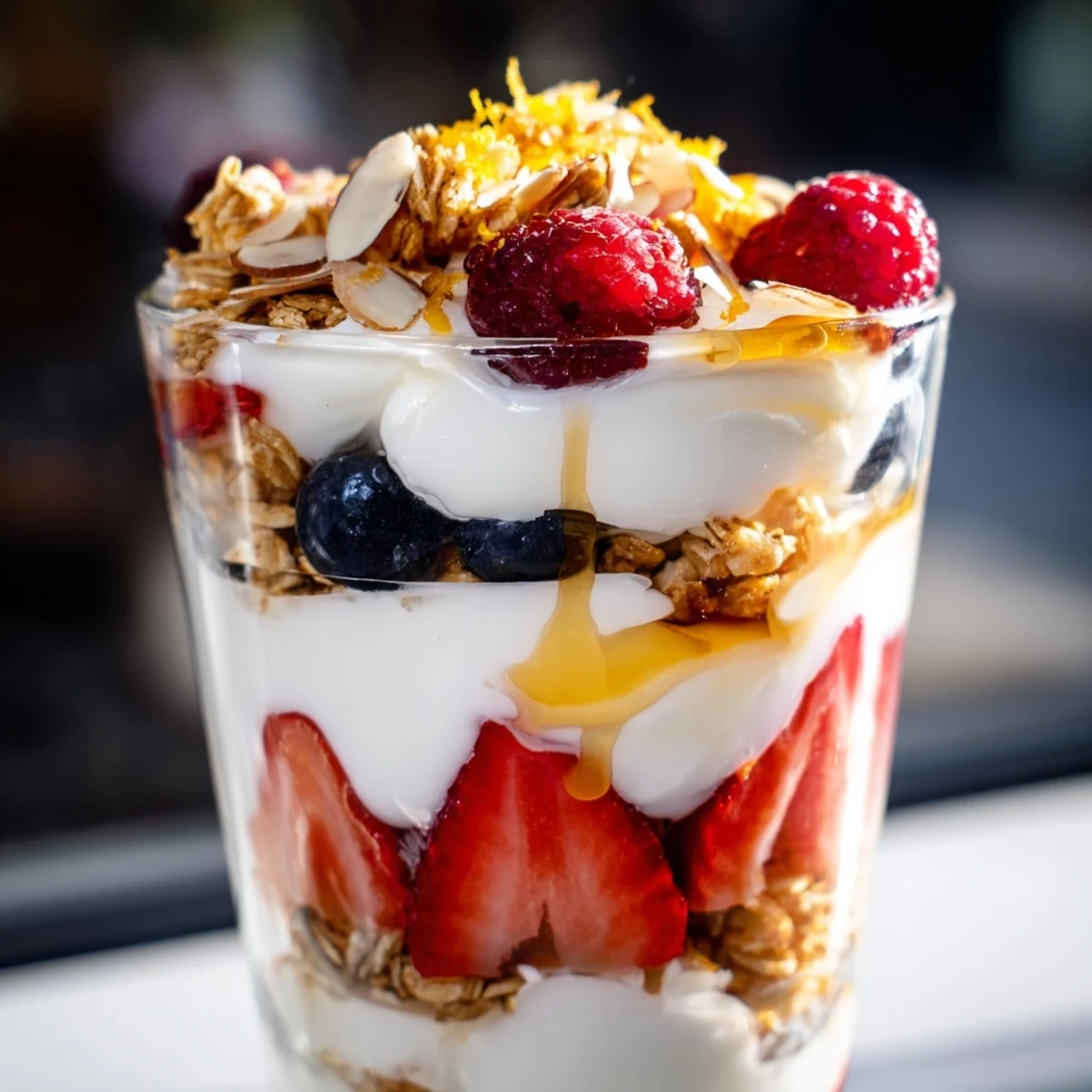 Greek Yogurt Parfait Layers