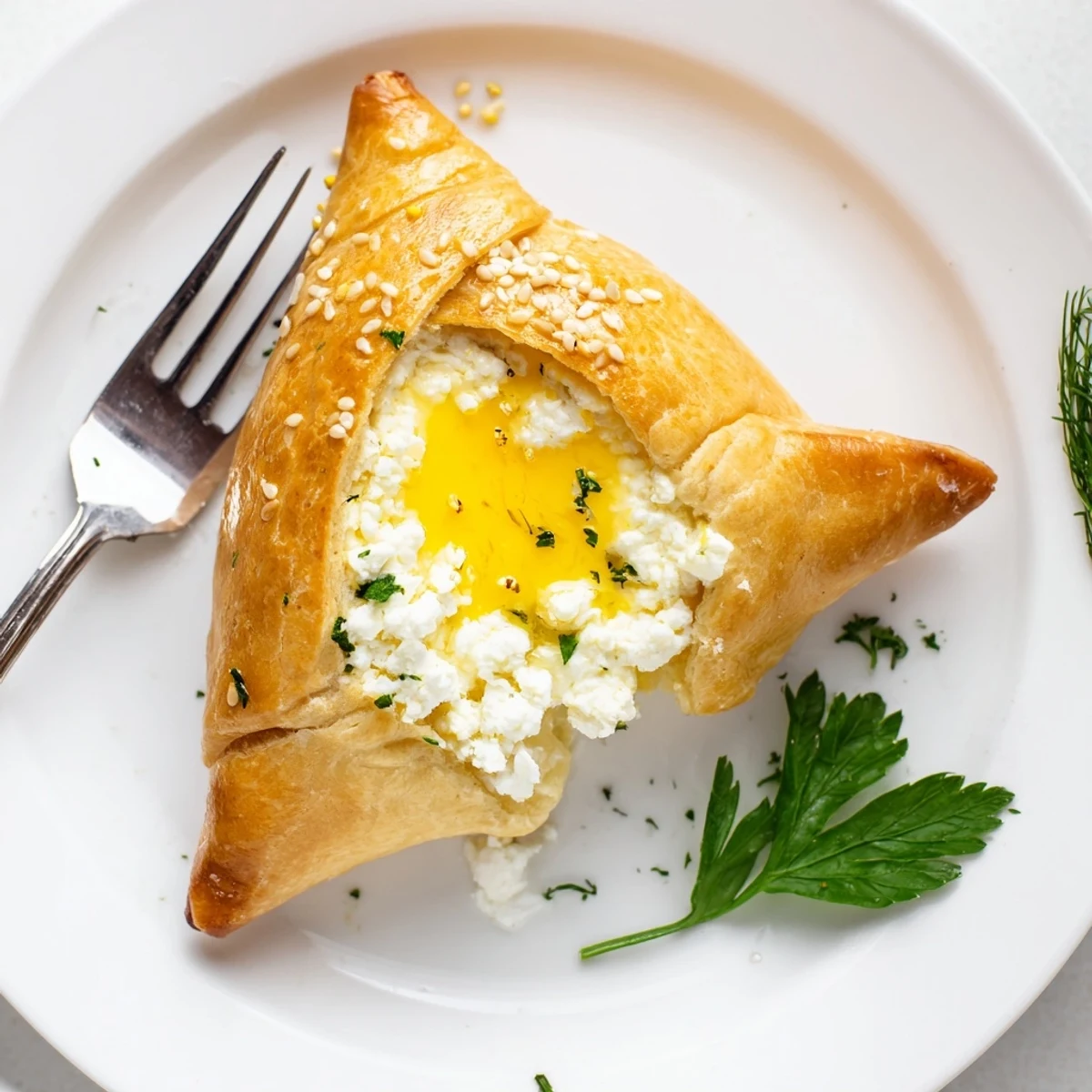 Cheese Fatayer Recipe: golden, flaky pastries overflowing with warm, tangy feta filling