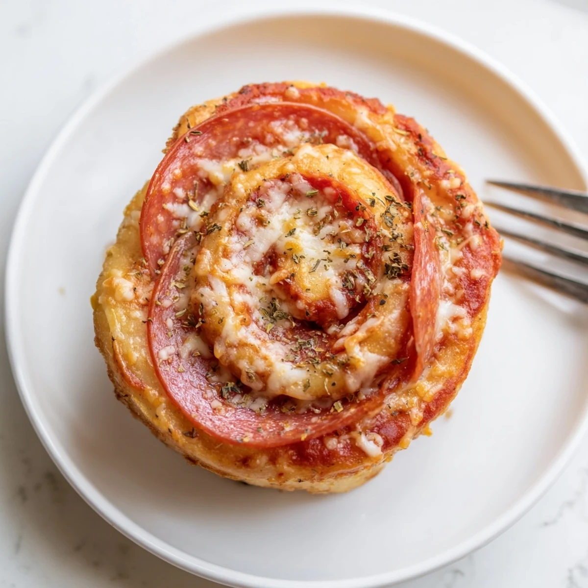 A platter of Gluten Free Pizza Rolls Snack brushed with garlic oil, ready