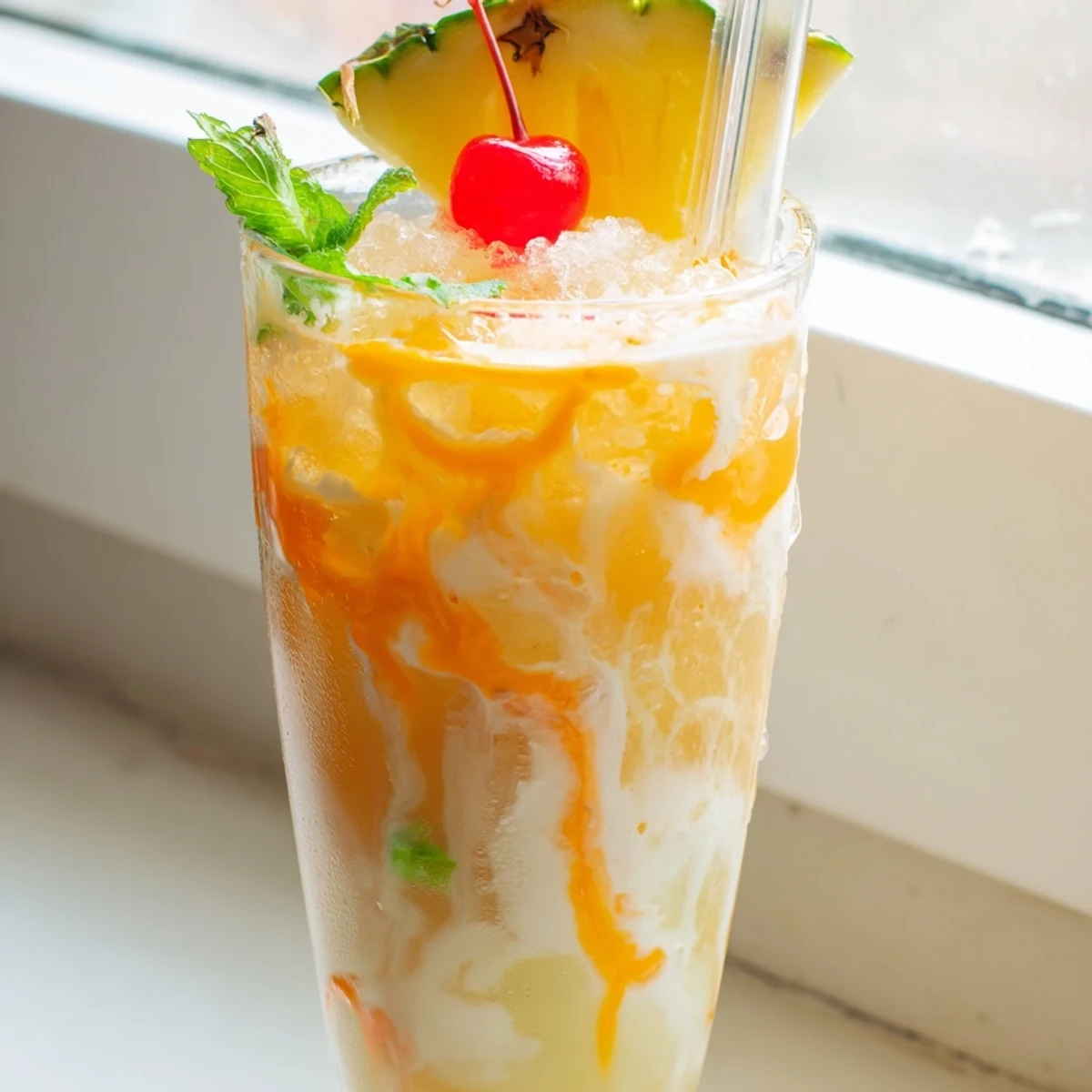Fizzy Tropical Thunder Dirty Soda blending tangy lime and sweet coconut cream beautifully