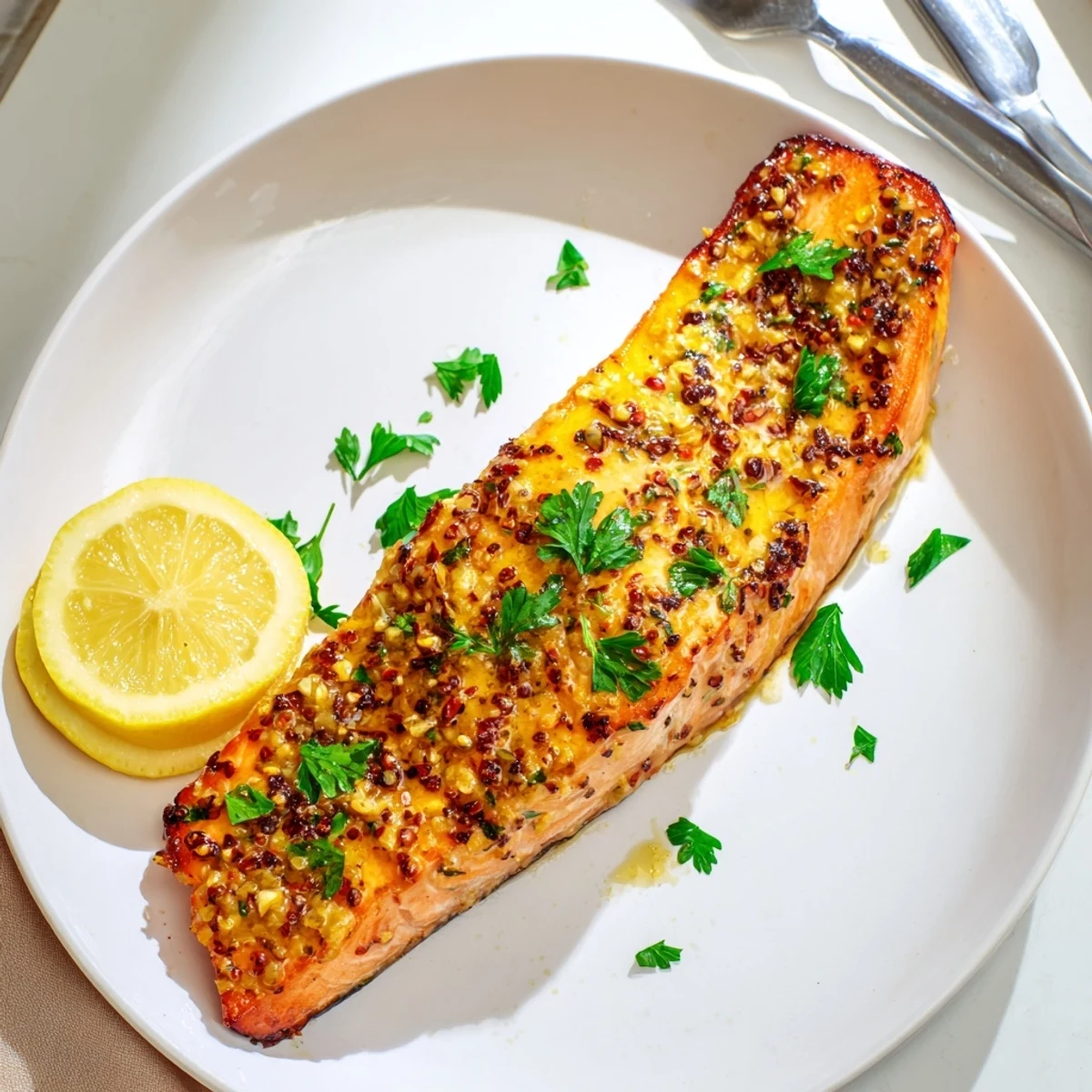 Honey Mustard Glazed Salmon