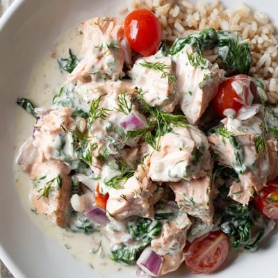 Creamy Leftover Salmon Dish